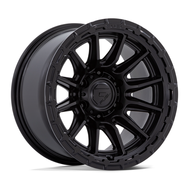 Fuel FC866 PISTON alloy wheel Blackout W/ Gloss Black Lip 10.0x20 ET-18 6x135
