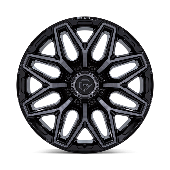Fuel FLUX alloy wheel Gloss Black Brush Fc Gray Ddt 10.0x22 ET-18 8x165.1 - view 2