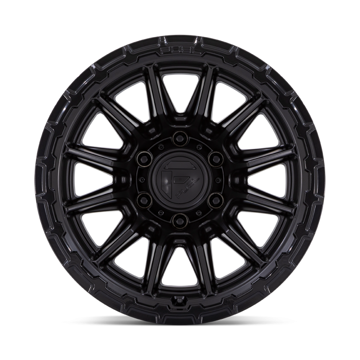 Fuel FC866 PISTON alloy wheel Blackout W/ Gloss Black Lip 10.0x20 ET-18 6x135 - view 3