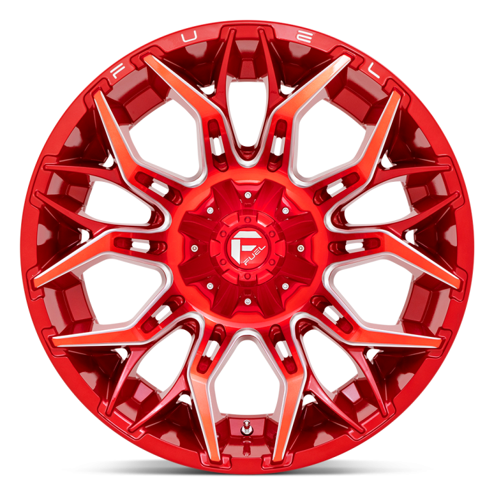 Fuel D771 TWITCH alloy wheel Candy Red Milled 12.0x22 ET-44 5x127 - view 2