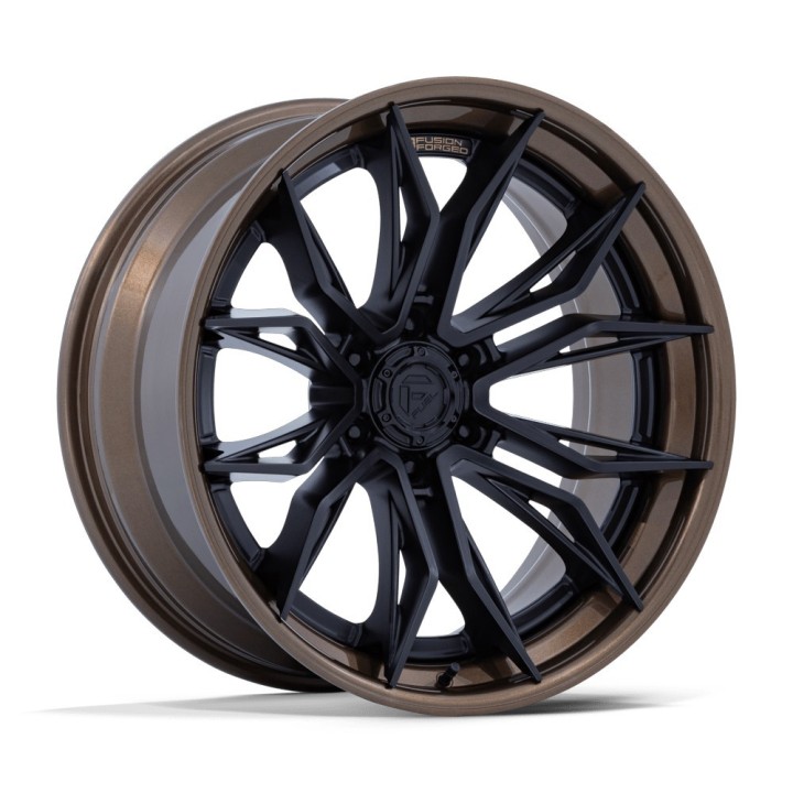 Fuel FC404 MUTINY alloy wheel Matte Black W/ Gloss Bronze Lip 10.0x22 ET-18 6x135