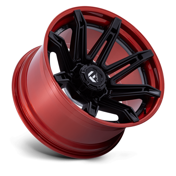 Fuel FC401 BRAWL alloy wheel Matte Black W/ Candy Red Lip 12.0x22 ET-44 6x139.7 - view 3