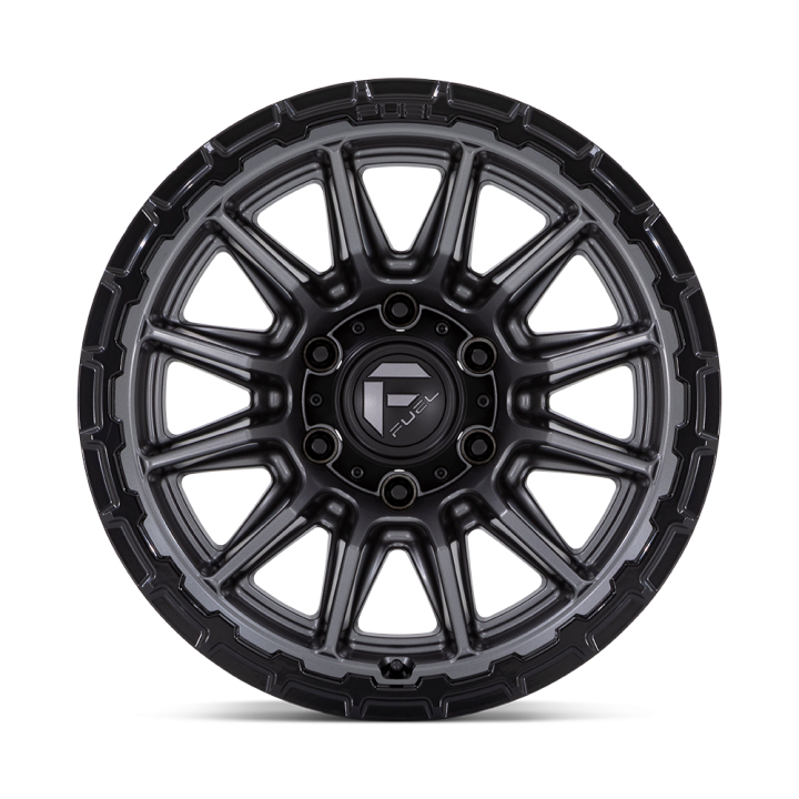 Fuel FC866 PISTON alloy wheel Matte Gunmetal W/ Gloss Black Lip 10.0x22 ET-18 5x127 - view 3