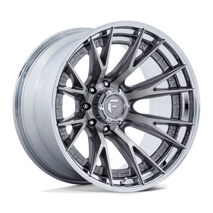 Fuel FC402 CATALYST alloy wheel Platinum W/ Chrome Lip 9.0x20 ET1 8x165.1