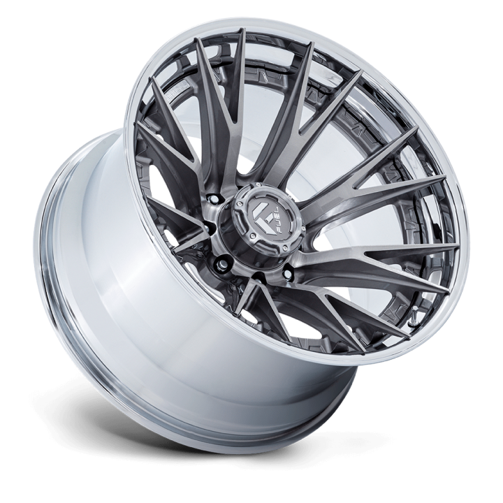 Fuel FC402 CATALYST alloy wheel Platinum W/ Chrome Lip 9.0x20 ET1 8x165.1 - view 2