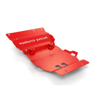 Engine, Radiators and Front Axle Skid Plate OFFROAD Toyota Hilux IX Travo 2026- steel red Heavy Cruiser - Osłony i płyty do