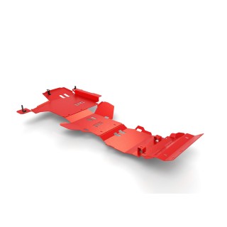 Drivetrain Skid Plate Set OFFROAD Toyota Hilux IX Travo 2026- steel red Heavy Cruiser - Osłony i płyty do wyciągarek