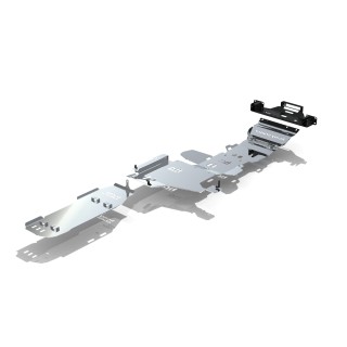 OFFROAD Package Skid Plates and Winch Plate Toyota Hilux IX Travo 2026- aluminium Heavy Cruiser - Osłony i płyty do wyciągarek