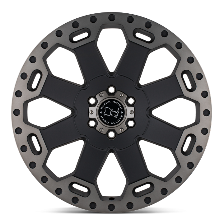Black Rhino WARLORD alloy wheel Matte Black W/ Machined Dark Tint 9.0x17 ET-12 8x180 - view 2