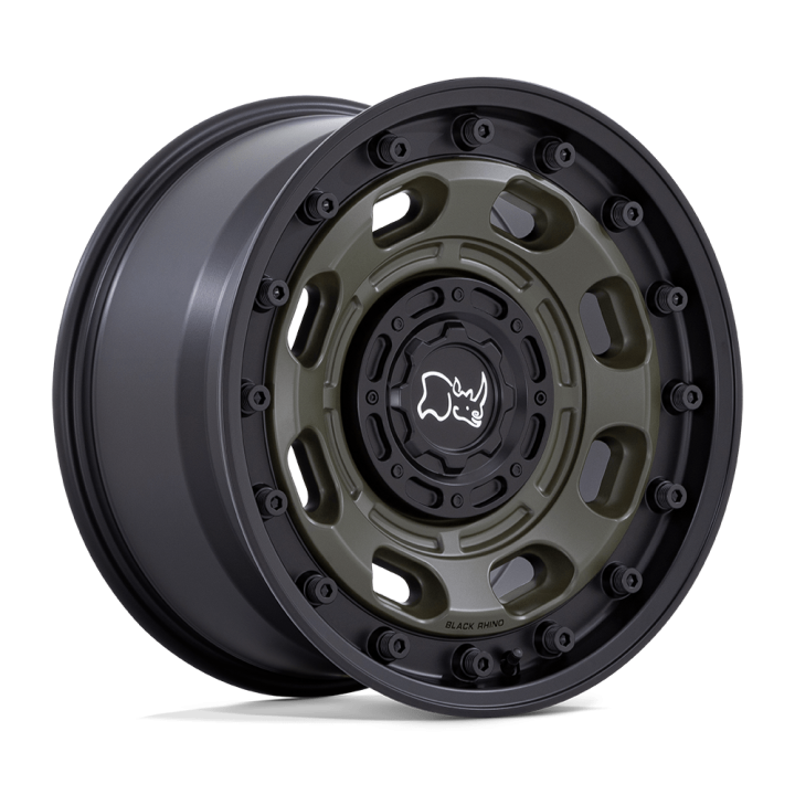 Black Rhino ATLAS alloy wheel Olive Drab Green With Black Lip 8.0x16 ET-10 6x139.7