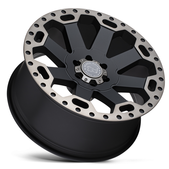 Black Rhino WARLORD alloy wheel Matte Black W/ Machined Dark Tint 9.0x17 ET-12 8x180 - view 3