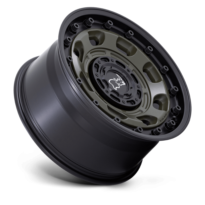 Black Rhino ATLAS alloy wheel Olive Drab Green With Black Lip 8.0x16 ET-10 6x139.7 - view 3