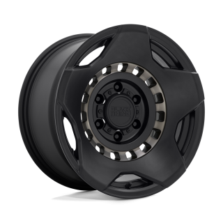 Black Rhino MUZZLE alloy wheel Matte Black W/ Machined Tinted Ring 9.0x17 ET-18 6x139.7