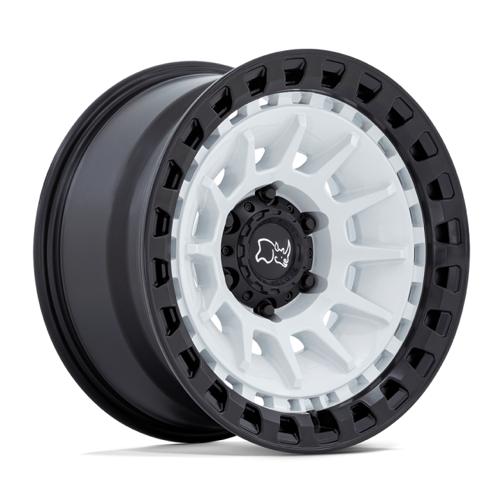 Black Rhino BARRAGE alloy wheel Gloss White On Matte Black 8.5x17 ET-10 6x139.7