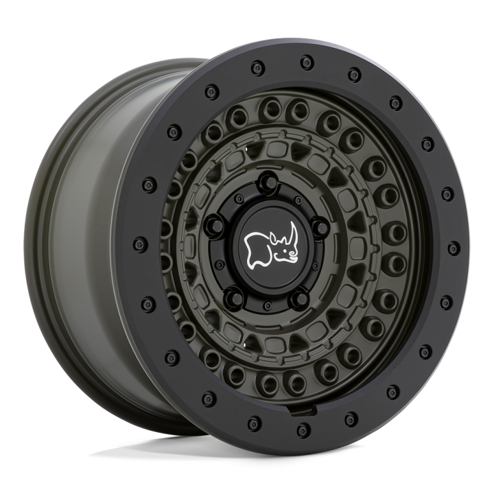 Black Rhino BARRICADE alloy wheel Olive Drab Green With Black Rock Guard 8.5x17 ET0 6x139.7
