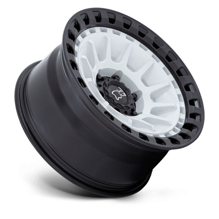 Black Rhino BARRAGE alloy wheel Gloss White On Matte Black 8.5x17 ET-10 6x139.7 - view 2