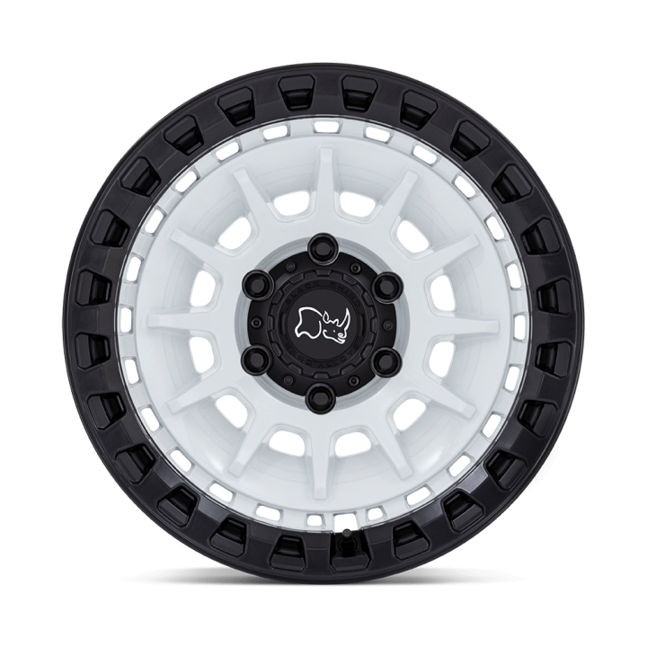 Black Rhino BARRAGE alloy wheel Gloss White On Matte Black 8.5x17 ET-10 6x139.7 - view 3