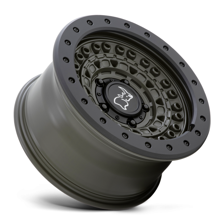 Black Rhino BARRICADE alloy wheel Olive Drab Green With Black Rock Guard 8.5x17 ET0 6x139.7 - view 3