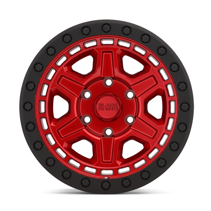 Black Rhino RENO alloy wheel Candy Red W/ Black Ring & Bolts 9.0x17 ET0 6x139.7 - view 3