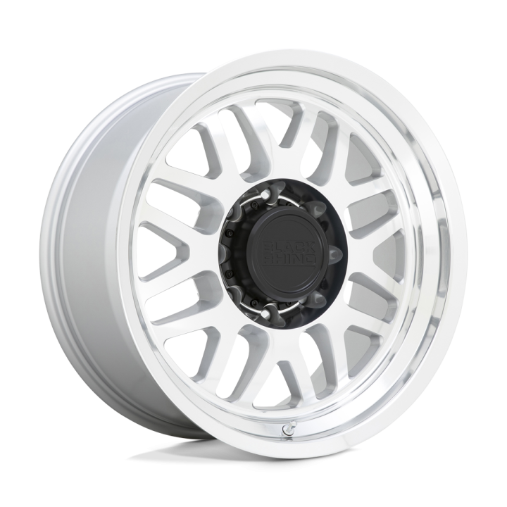 Black Rhino DELTA alloy wheel Gloss Silver With Mirror Face & Lip 9.5x20 ET-18 8x170