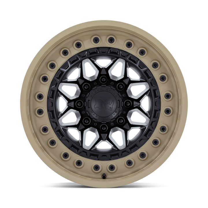 Black Rhino ALPHA alloy wheel Matte Black With Sand Lip 9.0x17 ET0 6x139.7 - view 3