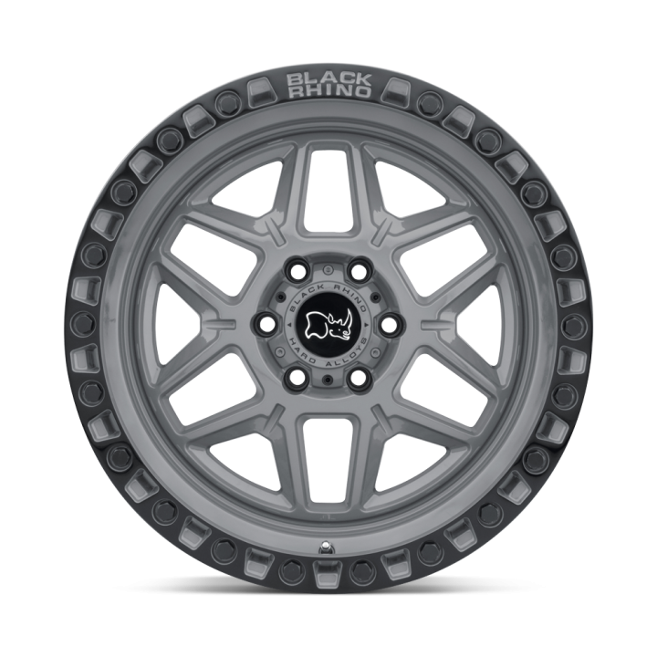 Black Rhino KELSO alloy wheel Battleship Gray W/ Black Ring 9.0x18 ET12 6x135 - view 3
