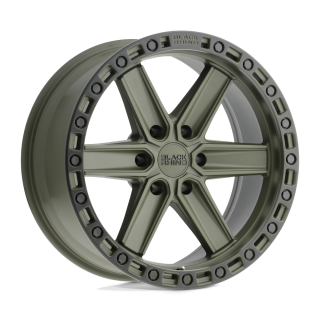 Black Rhino HENDERSON alloy wheel Olive Drab Green W/ Black Ring 9.0x17 ET0 6x135
