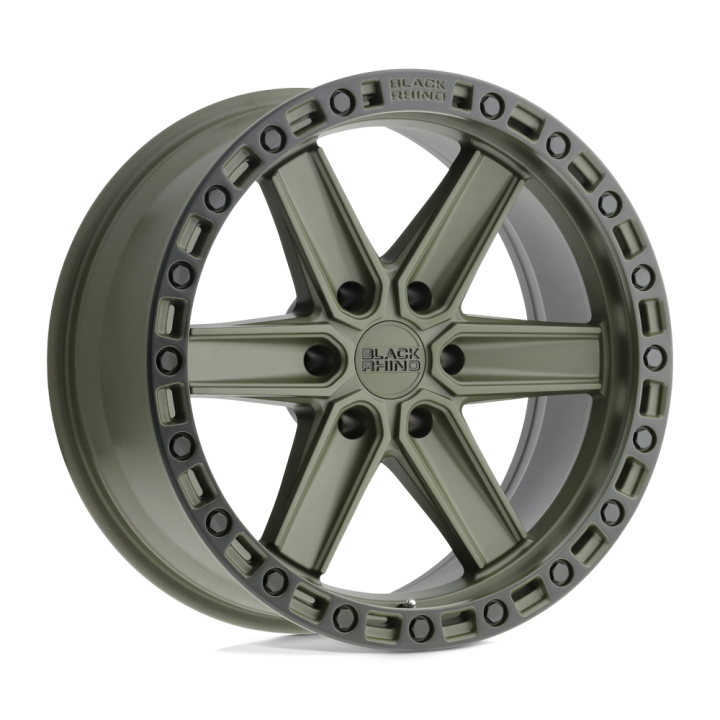 Black Rhino HENDERSON alloy wheel Olive Drab Green W/ Black Ring 9.0x17 ET0 6x135
