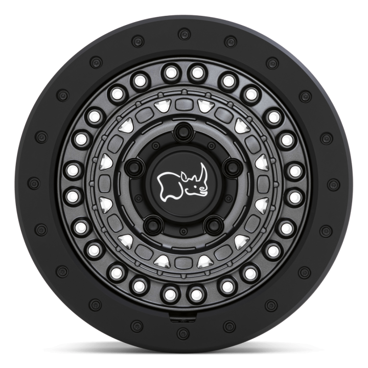 Black Rhino BARRICADE alloy wheel Gun Black With Black Rock Guard 9.0x18 ET10 6x135 - view 2