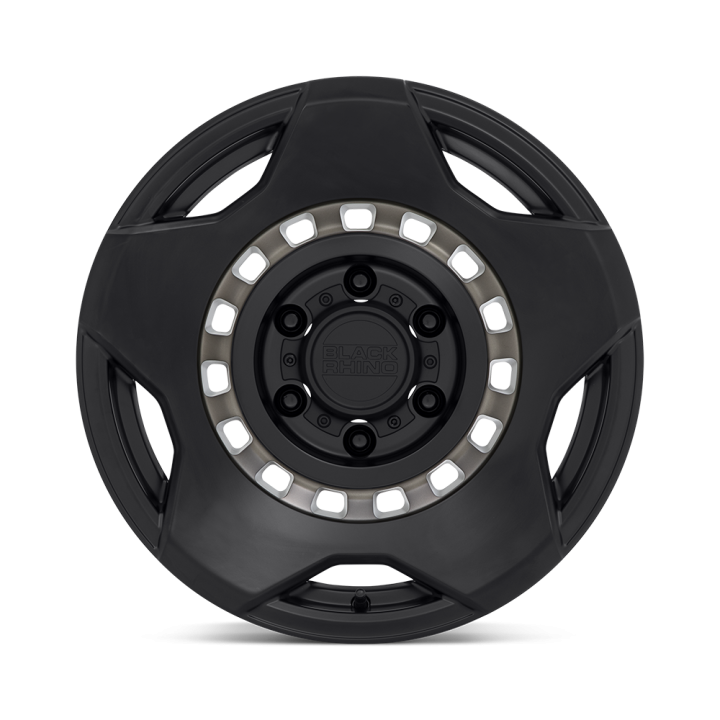 Black Rhino MUZZLE alloy wheel Matte Black W/ Machined Tinted Ring 9.0x17 ET0 6x135 - view 3