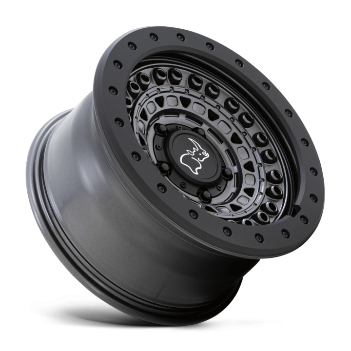 Black Rhino BARRICADE alloy wheel Gun Black With Black Rock Guard 9.0x18 ET10 6x135 - view 3