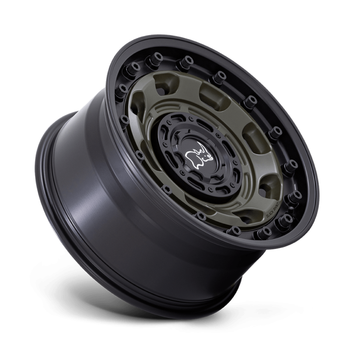 Black Rhino ATLAS alloy wheel Olive Drab Green With Black Lip 8.5x17 ET-10 6x139.7 - view 3