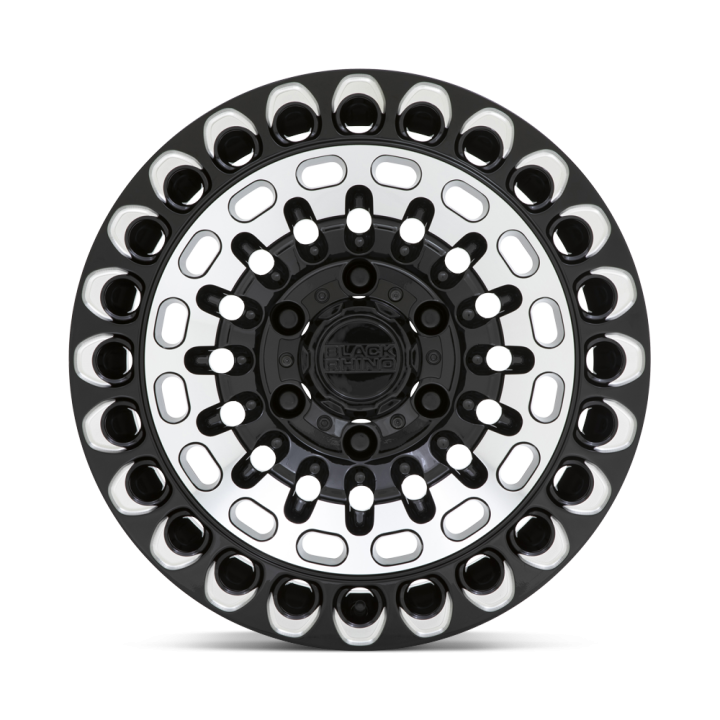 Black Rhino LABYRINTH alloy wheel Gloss Black With Machined Face & Milling 9.5x17 ET12 6x135 - view 2