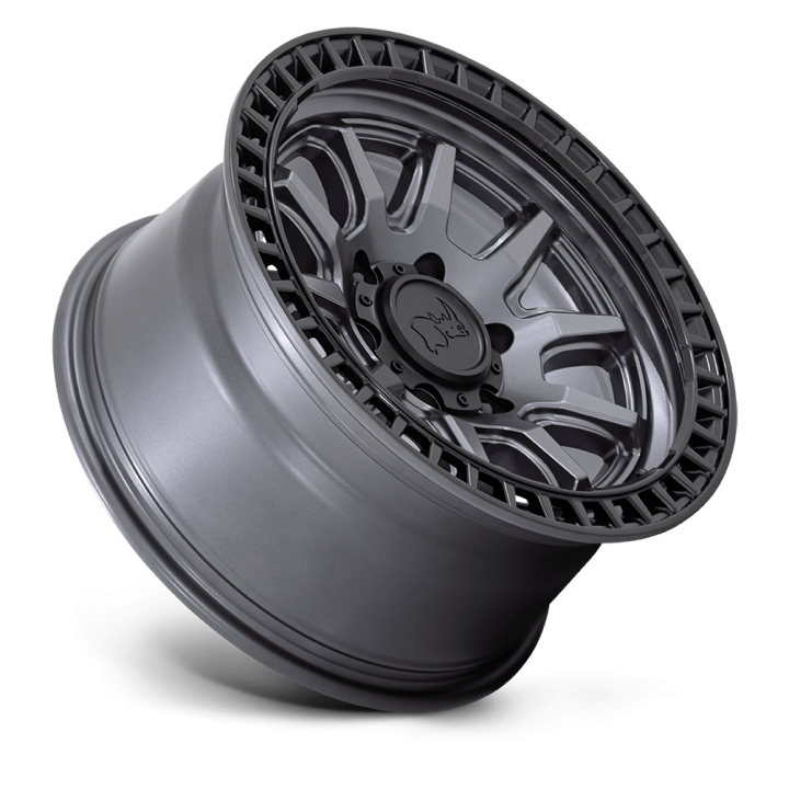 Black Rhino CALICO alloy wheel Matte Gunmetal With Matte Black Lip 9.0x20 ET0 6x135 - view 3
