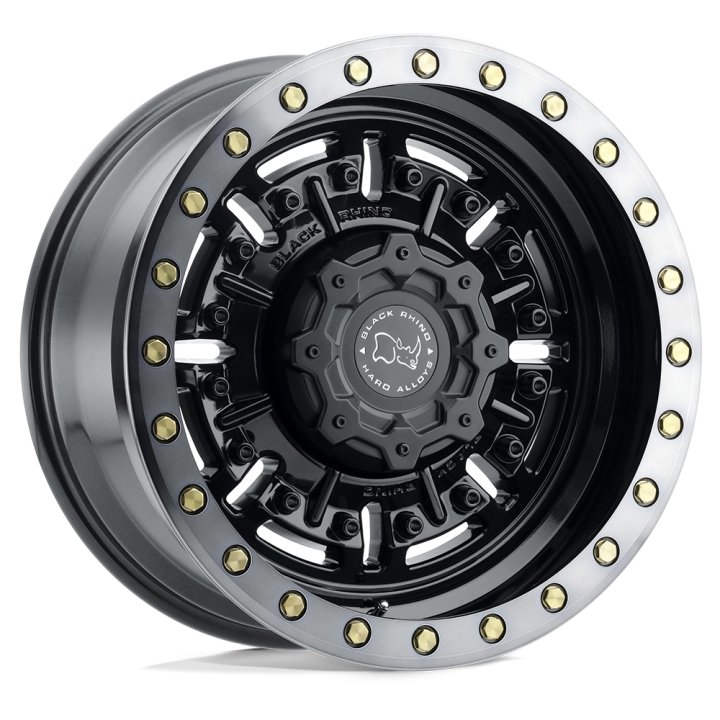 Black Rhino ABRAMS alloy wheel Gloss Gun Black W/ Machined Dark Tint 9.5x20 ET-18 8x165.1