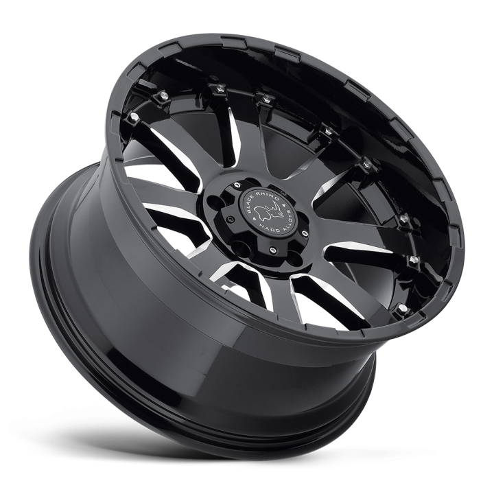 Black Rhino SIERRA alloy wheel Gloss Black W/ Milled Spokes 9.0x18 ET-12 8x165.1 - view 3
