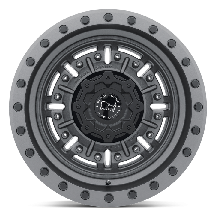 Black Rhino ABRAMS alloy wheel Textured Matte Gunmetal 9.5x17 ET-18 8x165.1 - view 3