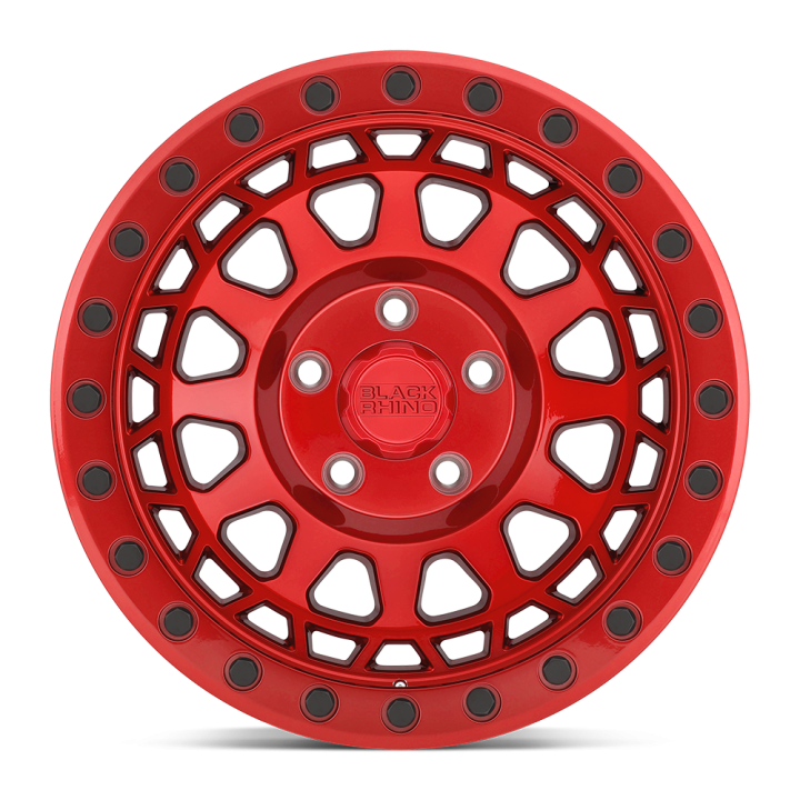 Black Rhino PRIMM alloy wheel Candy Red With Black Bolts 9.5x18 ET-12 6x139.7 - view 2
