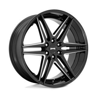 DUB DIRTY DOG alloy wheel Glossy Black Milled 10.0x24 ET30 6x135