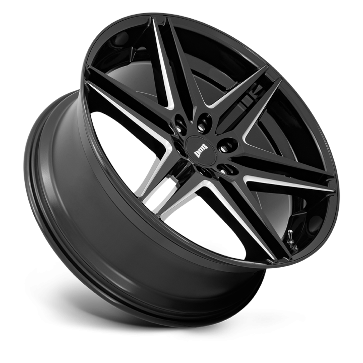 DUB DIRTY DOG alloy wheel Glossy Black Milled 10.0x24 ET30 6x135 - view 2