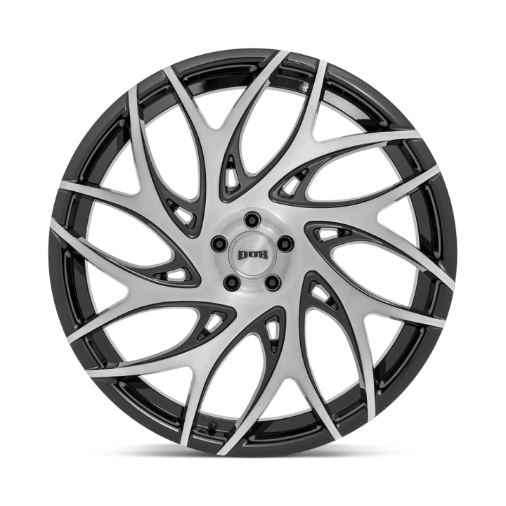 DUB G.O.A.T. alloy wheel Brushed Face With Gloss Black Dark Tint Spokes 10.0x26 ET25 6x139.7 - view 2