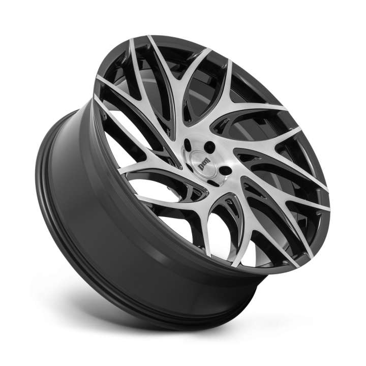 DUB G.O.A.T. alloy wheel Brushed Face With Gloss Black Dark Tint Spokes 10.0x26 ET25 6x139.7 - view 3