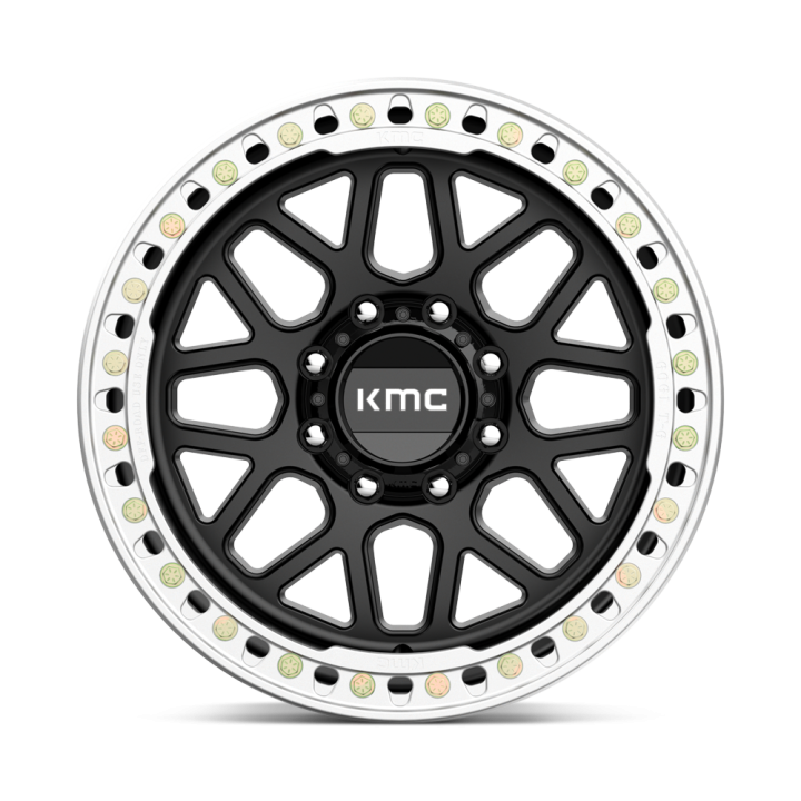 KMC GRENADE CRAWL BEADLOCK alloy wheel Satin Black 10.0x20 ET-48 8x165.1 - view 3