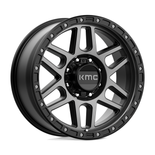 KMC MESA alloy wheel Satin Black With Gray Tint 9.0x20 ET18 8x180