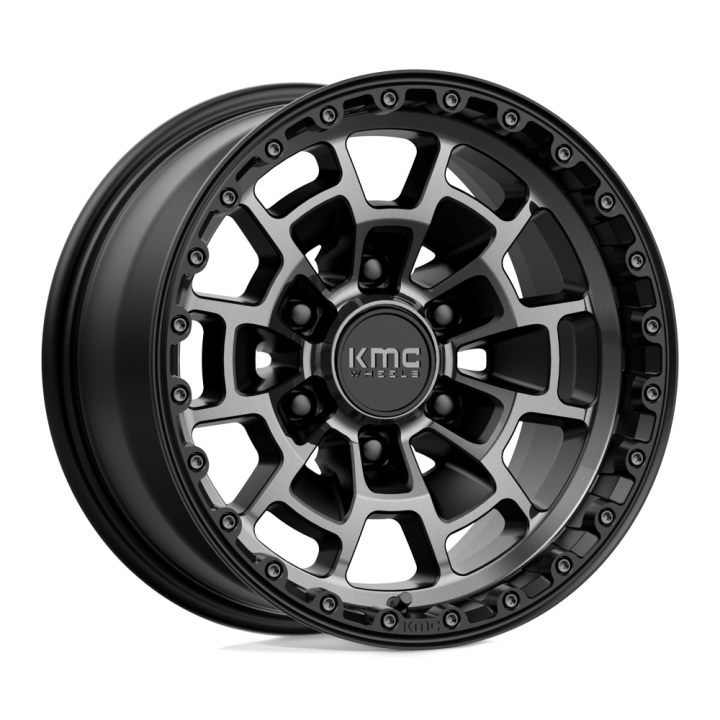 KMC SUMMIT alloy wheel Satin Black With Gray Tint 8.0x16 ET0 6x139.7