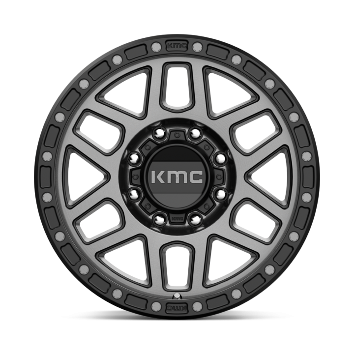 KMC KM544 MESA alloy wheel Satin Black W/ Gray Tint 9.0x18 ET18 8x180 - view 2