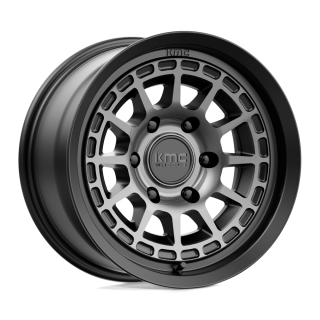 KMC CANYON alloy wheel Satin Black With Gray Tint 8.0x16 ET0 6x139.7