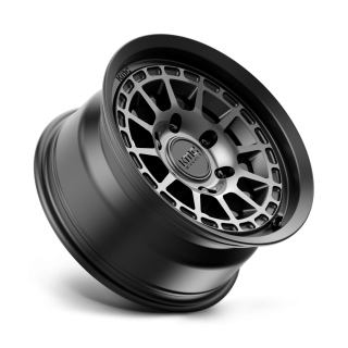 KMC CANYON alloy wheel Satin Black With Gray Tint 8.0x16 ET0 6x139.7 - view 2