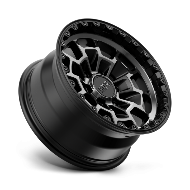 KMC SUMMIT alloy wheel Satin Black With Gray Tint 8.0x16 ET0 6x139.7 - view 3