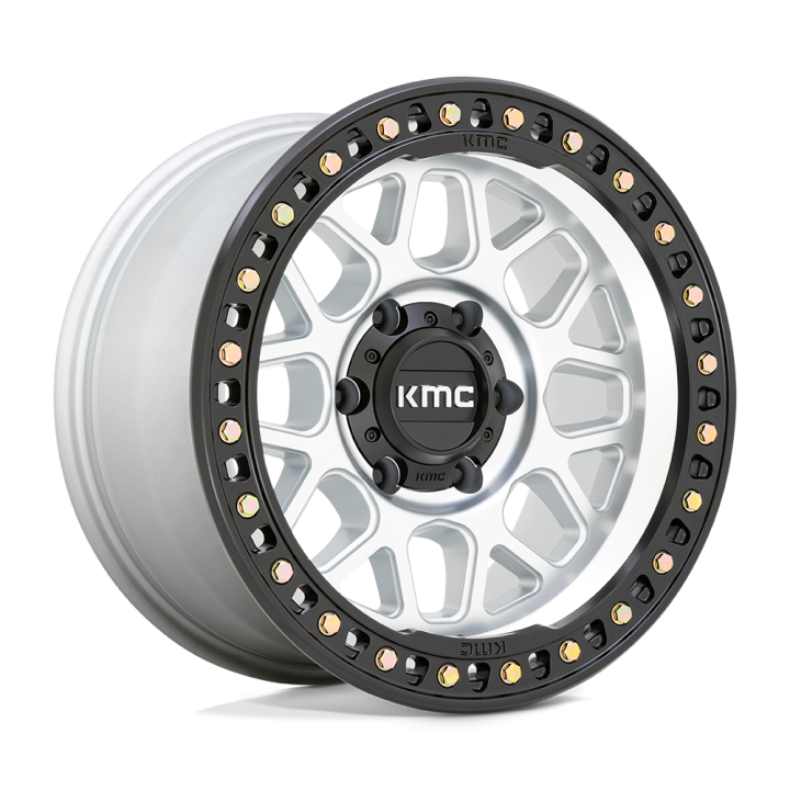 KMC GRS alloy wheel Machined With Satin Black Lip 9.0x17 ET-12 6x139.7